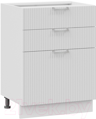 Шкаф-стол кухонный ТриЯ Кимберли 1Н6Я3 (белый/сноу) - фото