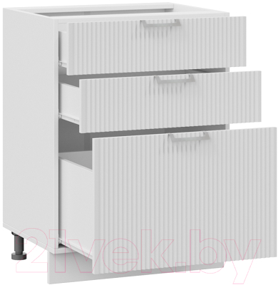 Шкаф-стол кухонный ТриЯ Кимберли 1Н6Я3 (белый/сноу)