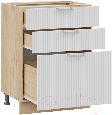 Шкаф-стол кухонный ТриЯ Кимберли 1Н6Я3 (дуб крафт золотой/сноу)