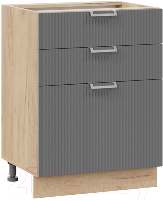 Шкаф-стол кухонный ТриЯ Кимберли 1Н6Я3 (дуб крафт золотой/титан) - фото