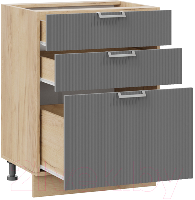 Шкаф-стол кухонный ТриЯ Кимберли 1Н6Я3 (дуб крафт золотой/титан)