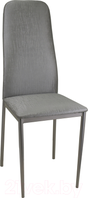 Стул Гальваник Вест (эмаль серебро/ВВ 5 бенгал серый) - фото