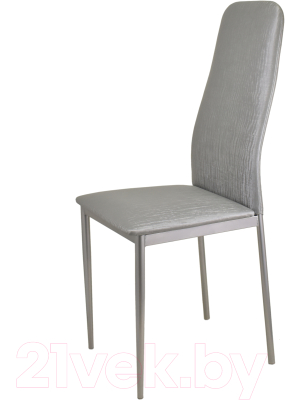 Стул Гальваник Вест (эмаль серебро/ВВ 5 бенгал серый)