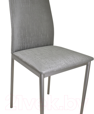 Стул Гальваник Вест (эмаль серебро/ВВ 5 бенгал серый)