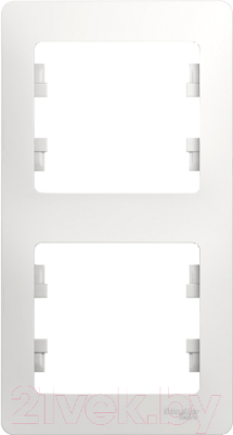 Рамка для выключателей и розеток Systeme (Schneider) Electric Glossa GSL000106 - фото