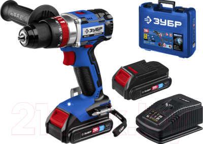 Аккумуляторная дрель-шуруповерт Зубр DBS-20 / DBS-201-22 - фото
