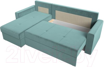 Диван угловой Лига Диванов Верона лайт левый