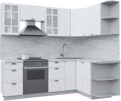 Готовая кухня Интерлиния Берес 1.5x2.3 правая - фото