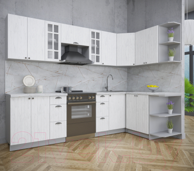 Готовая кухня Интерлиния Берес 1.5x2.8 правая