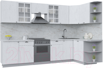 Готовая кухня Интерлиния Берес 1.5x3.1 правая - фото