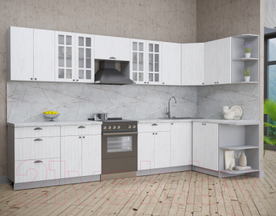 Готовая кухня Интерлиния Берес 1.5x3.4 правая