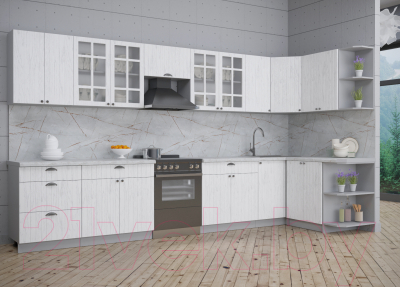 Готовая кухня Интерлиния Берес 1.5x3.8 правая