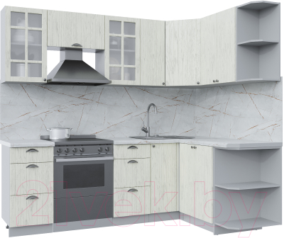 Готовая кухня Интерлиния Берес 1.5x2.3 правая - фото