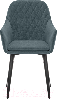 Стул Импэкс Leset Слим с подлокотниками (черный/велюр темно-зеленый)