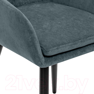 Стул Импэкс Leset Слим с подлокотниками (черный/велюр темно-зеленый)