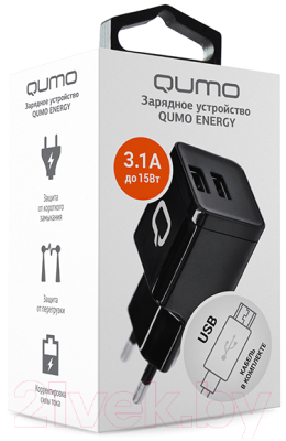 Зарядное устройство сетевое Qumo Energy Charger 0061 / Q23842