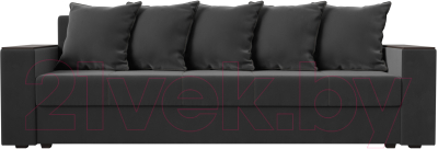 Диван Лига Диванов Дубай лайт полки слева / 114369L (велюр серый)