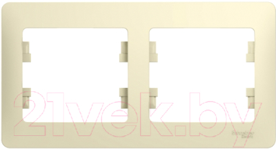 Рамка для выключателей и розеток Systeme (Schneider) Electric Glossa GSL000202 - фото