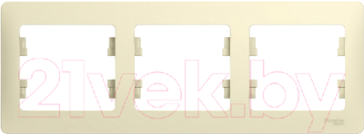 Рамка для выключателей и розеток Systeme (Schneider) Electric Glossa GSL000203 - фото