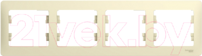 Рамка для выключателей и розеток Systeme (Schneider) Electric Glossa GSL000204 - фото