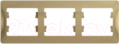 Рамка для выключателей и розеток Systeme (Schneider) Electric Glossa GSL000403 - фото
