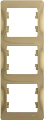 Рамка для выключателей и розеток Systeme (Schneider) Electric Glossa GSL000407 - фото