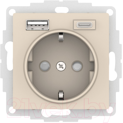 Розетка Systeme (Schneider) Electric AtlasDesign ATN000232 - фото