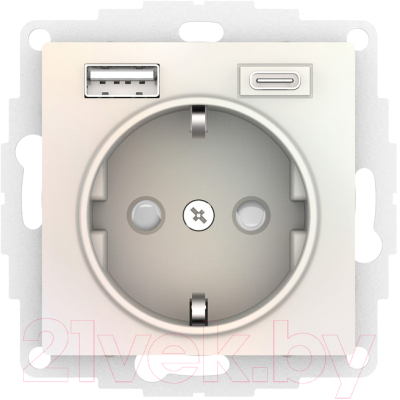 Розетка Systeme (Schneider) Electric AtlasDesign ATN000432 - фото