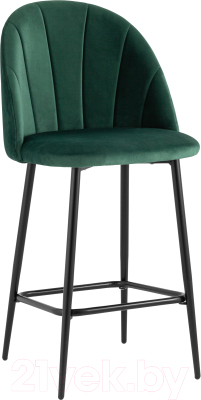 Стул барный Stool Group Логан полубарный / AV 413-Cdf-08(PP) (велюр зеленый) - фото