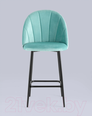 Стул барный Stool Group Логан полубарный / AV 413-H50-08(PP) (велюр пыльно-голубой)