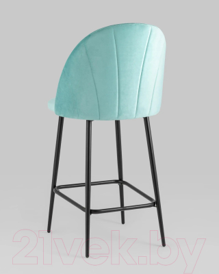 Стул барный Stool Group Логан полубарный / AV 413-H50-08(PP) (велюр пыльно-голубой)