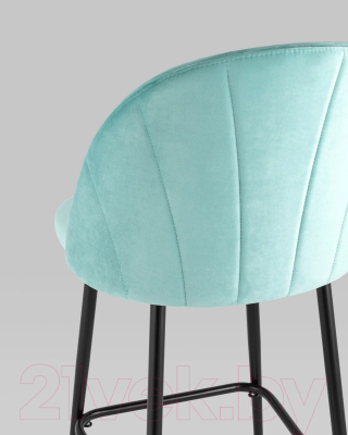 Стул барный Stool Group Логан полубарный / AV 413-H50-08(PP) (велюр пыльно-голубой)