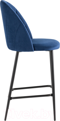 Стул барный Stool Group Логан полубарный / AV 413-Cb-08(PP) (велюр синий)