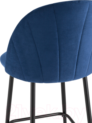 Стул барный Stool Group Логан полубарный / AV 413-Cb-08(PP) (велюр синий)