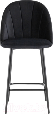 Стул барный Stool Group Логан полубарный / AV 413-H75-08(PP) (велюр черный)