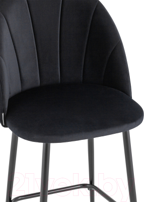 Стул барный Stool Group Логан полубарный / AV 413-H75-08(PP) (велюр черный)