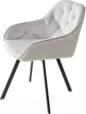 Стул M-City Gale / 629M04842 (Bluvel-03 светло-серый/черный)