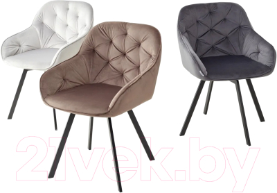 Стул M-City Gale / 629M04842 (Bluvel-03 светло-серый/черный)