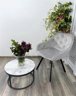 Стул M-City Gale / 629M04842 (Bluvel-03 светло-серый/черный)