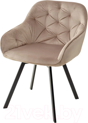 Стул M-City Gale / 629M04841 (Bluvel-40 бежевый/черный) - фото
