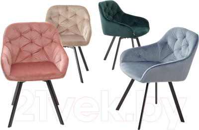 Стул M-City Gale / 629M04841 (Bluvel-40 бежевый/черный)