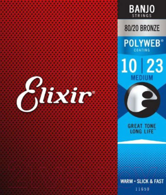 Струны для банджо Elixir Strings Polyweb 11650 - фото