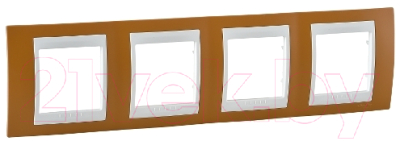 Рамка для выключателей и розеток Schneider Electric Unica MGU6.008.569 - фото