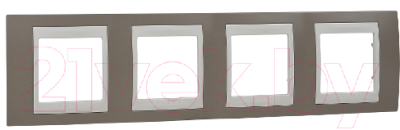 Рамка для выключателей и розеток Schneider Electric Unica MGU6.008.574 - фото