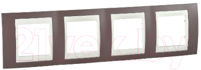 Рамка для выключателей и розеток Schneider Electric Unica MGU6.008.576 - фото