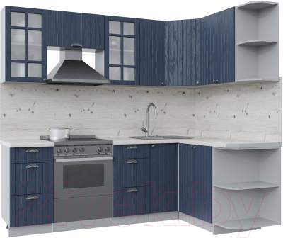 Готовая кухня Интерлиния Берес 1.5x2.3 правая - фото