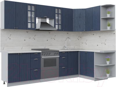 Готовая кухня Интерлиния Берес 1.5x2.8 правая - фото