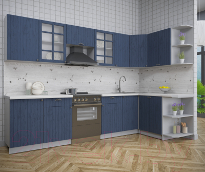 Готовая кухня Интерлиния Берес 1.5x3.1 правая