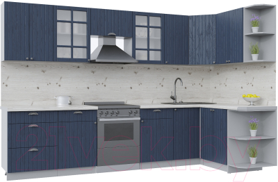 Готовая кухня Интерлиния Берес 1.5x3.2 правая - фото