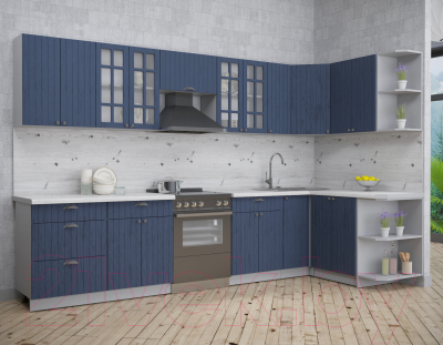 Готовая кухня Интерлиния Берес 1.5x3.3 правая